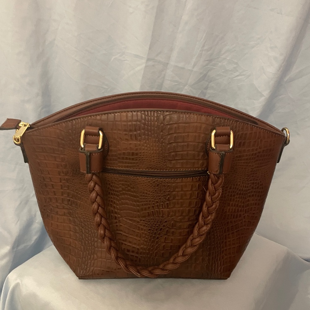 Michael Kors Tan Crocodile-Embossed Tote - Picture 5 of 9
